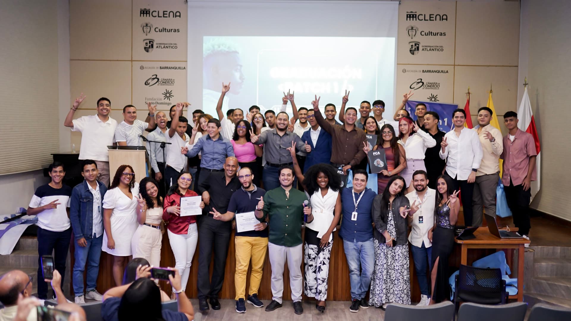 Estudiantes de Tech Centre en una clase presencial en Barranquilla